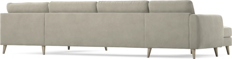 Bridge - 3-sits soffa med schäslong vänster och divan höger - Brun