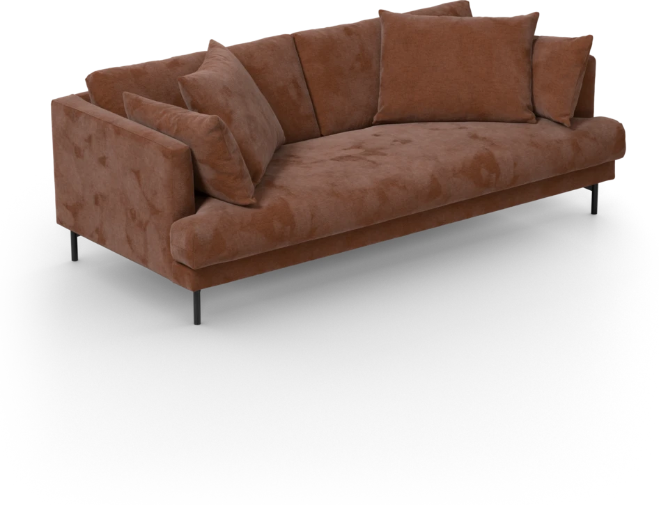 Harper - 3-sits soffa, hel dyna - Orange
