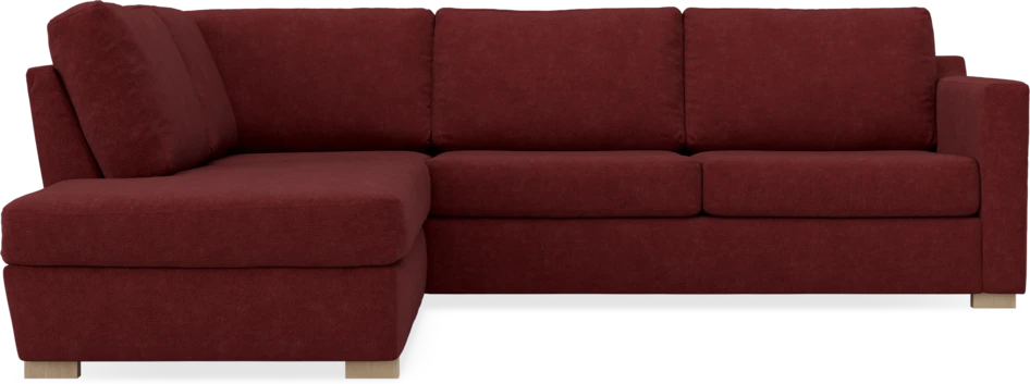 Friday - 2,5-sits soffa med divan vänster - Rosa