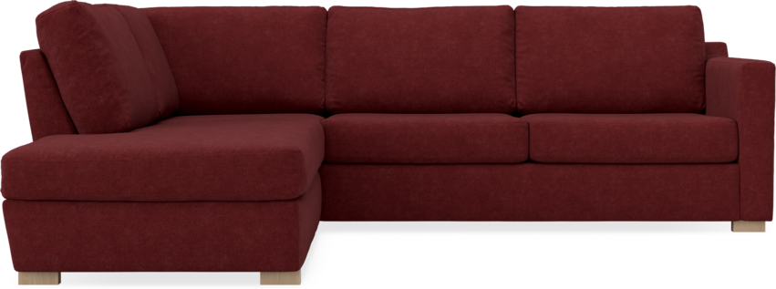 Friday - 2,5-sits soffa med divan vänster - Rosa