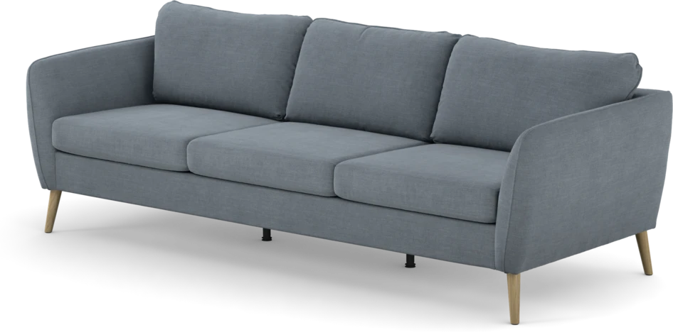 County - 3-sits soffa - Blå