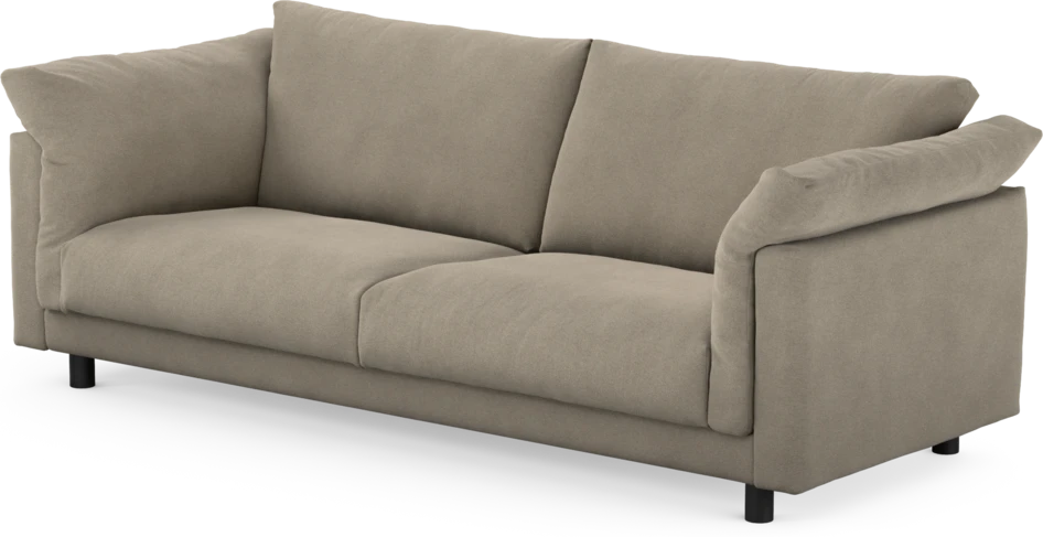 Cherrie - 3-sits soffa, fast klädsel - Beige