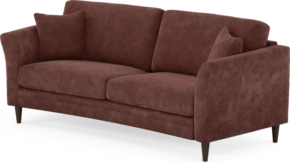 Eden - 2,5-sits soffa svängd - Röd