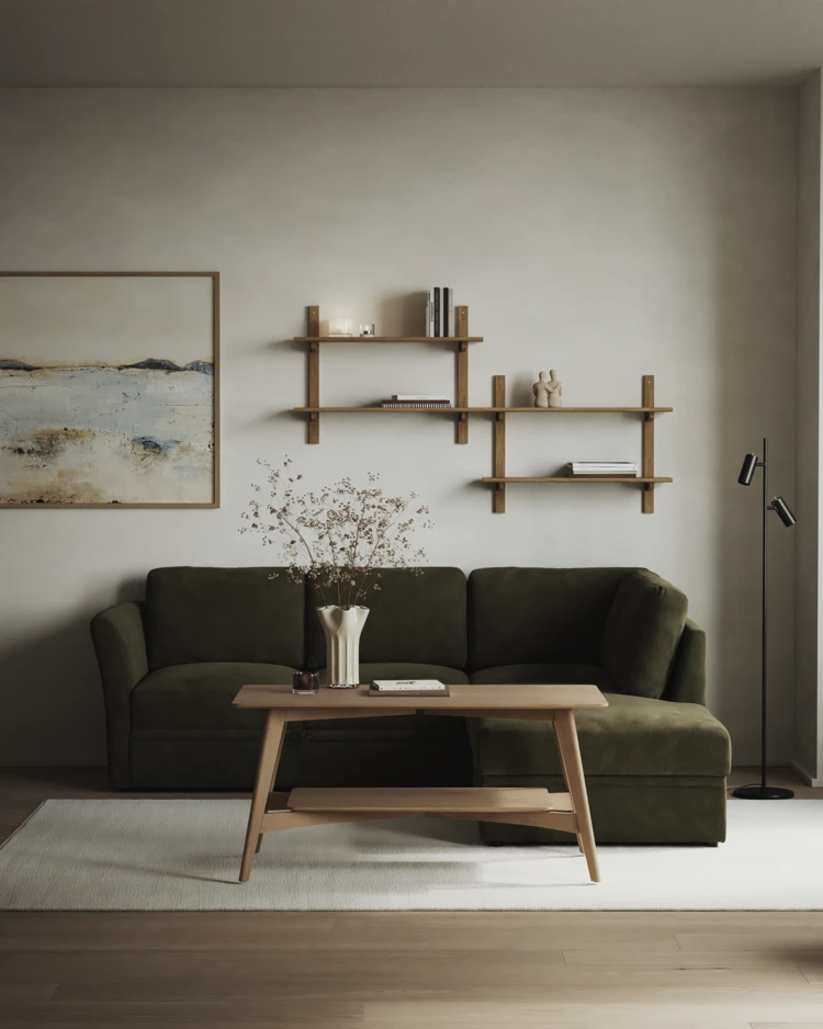 Öland - Bäddsoffa med divan höger - inspiration