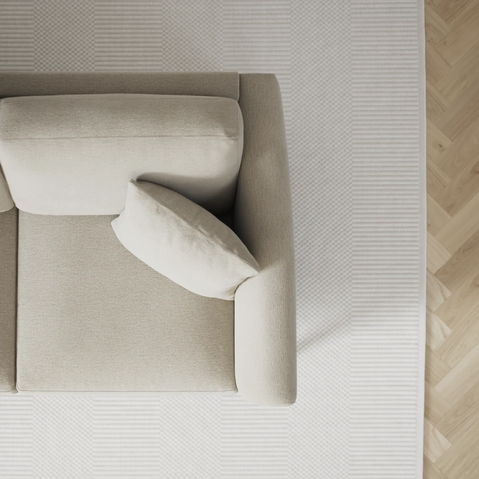 Eden - 3-sits soffa svängd - Brun