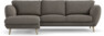 Madison Lux - 2-sits soffa med schäslong vänster - Brun