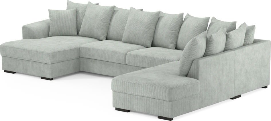 Town - 3-sits soffa med divan höger och schäslong vänster - Blå