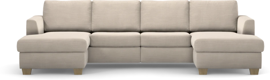 Friday - 2-sits soffa med två schäslonger - Beige