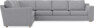 Friday - Hörnsoffa, 2+3-sits - Grå
