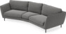 Madison - 3-sits soffa svängd, 90 cm - Grå