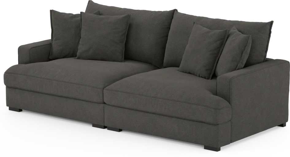 Rossi - 3-sits soffa - Brun