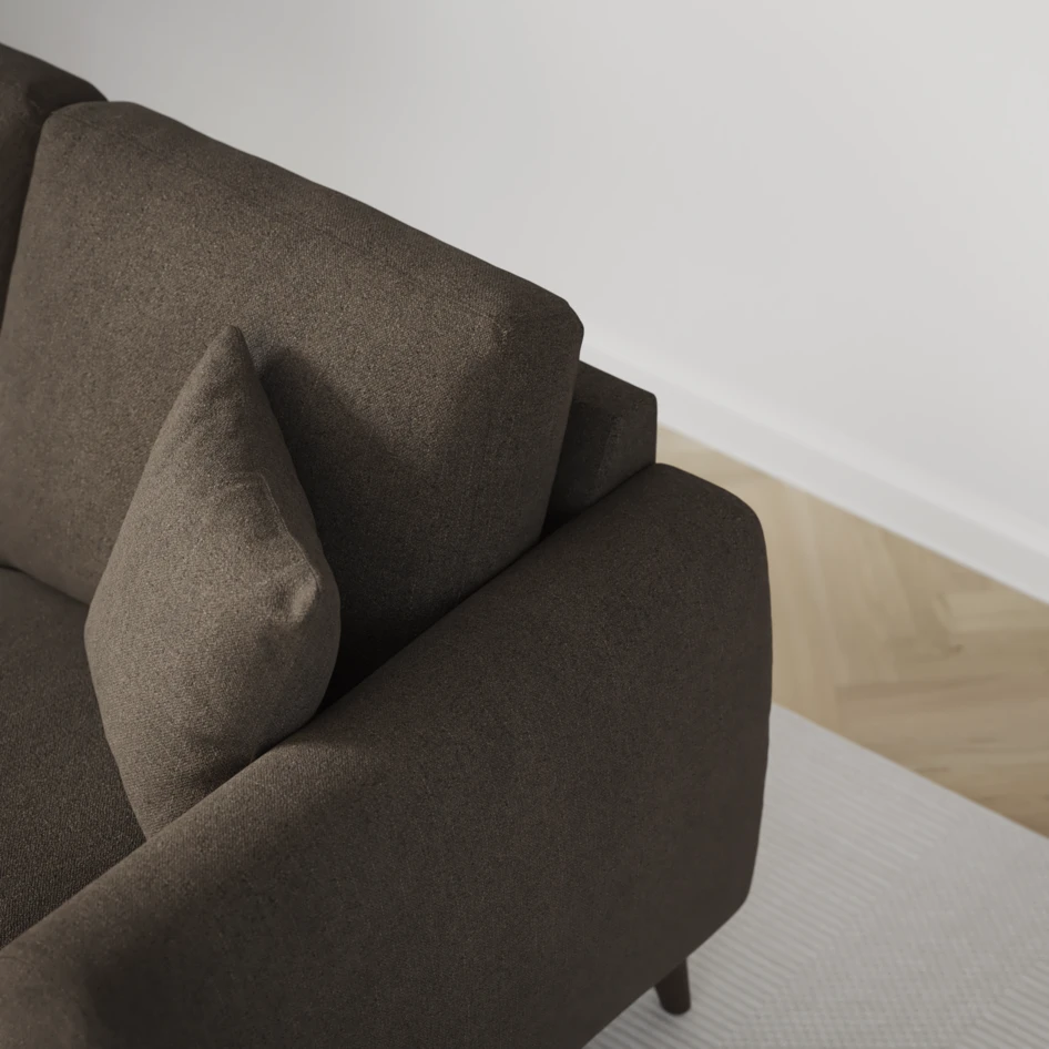 Eden - 2-sits soffa - Brun