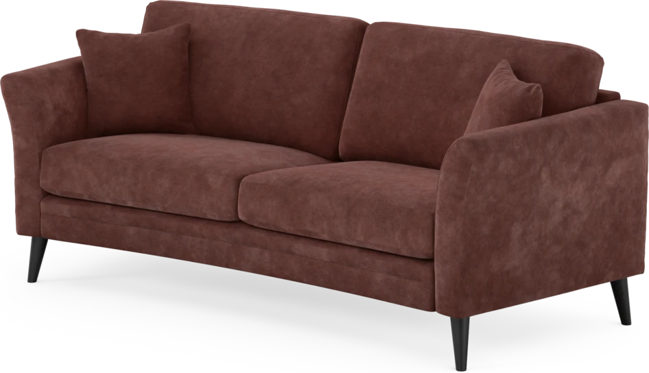 Eden - 2,5-sits soffa svängd - Röd