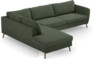 County - 2,5-sits soffa med divan vänster - Grön