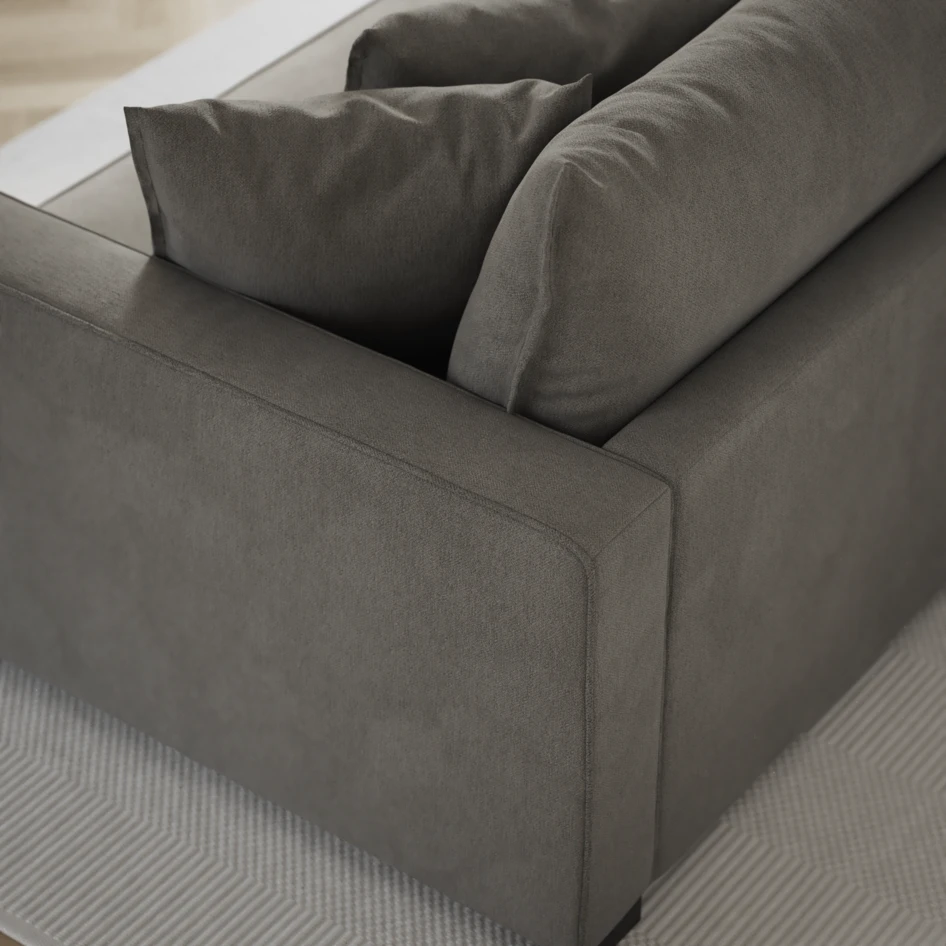 Rossi - Schäslong XL höger - Grå