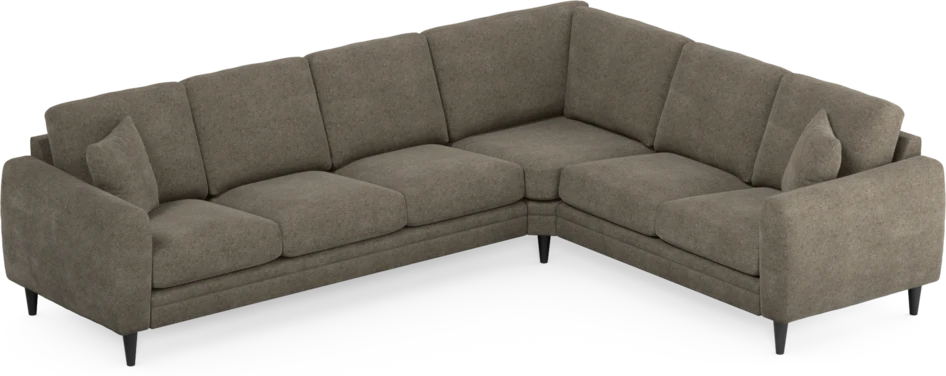Eden - Hörnsoffa, 3+2-sits - Brun