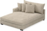 Rossi - Schäslong XL vänster - Beige