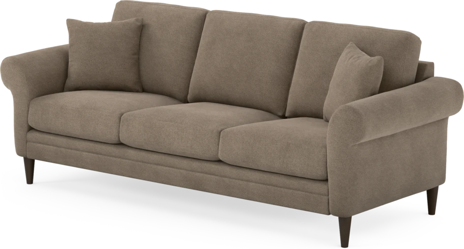 Eden - 3-sits soffa - Brun