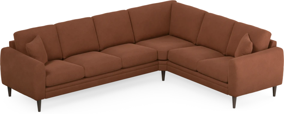 Eden - Hörnsoffa, 3+2-sits - Orange