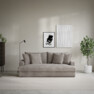 Mila - 3-sits soffa, hel dyna - Brun