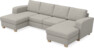 Friday - 2-sits soffa med två schäslonger - Beige