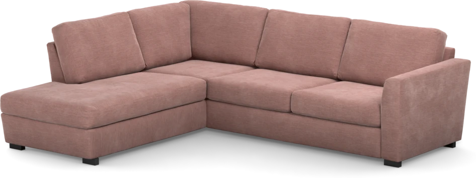 Friday - 2,5-sits soffa med divan vänster - Rosa