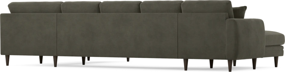 Eden - 3-sits soffa med schäslong vänster och divan höger - Grå