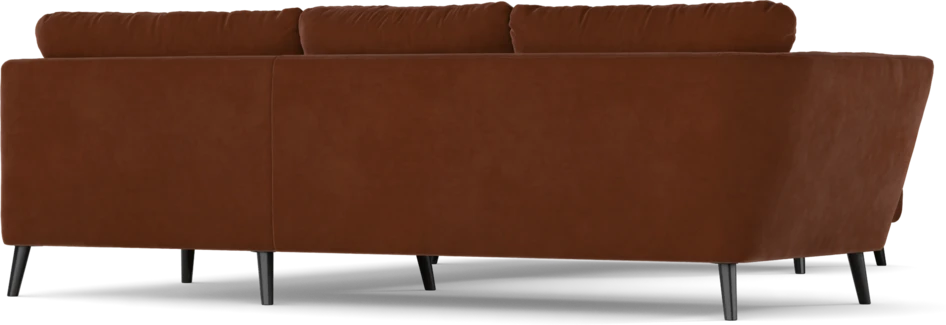 Madison Lux - Hörnsoffa med schäslong höger - Orange