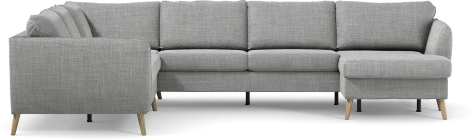 County - Hörnsoffa, 2+3-sits med schäslong höger - Grå