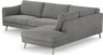 Madison Lux - 3-sits soffa med divan höger - Grå