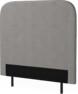 New York slät - Sänggavel, 90-210 cm - Grå