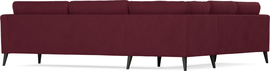 Bridge - Hörnsoffa, 2+3-sits - Röd