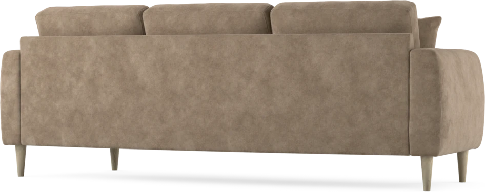 Eden - 3-sits soffa svängd - Beige