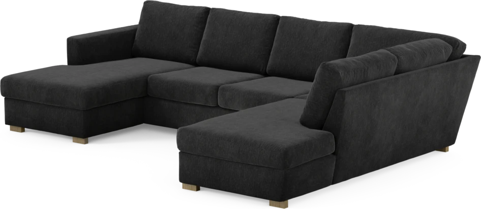 Friday - 3-sits soffa med schäslong vänster och divan höger - Blå