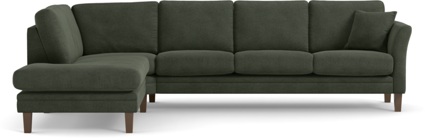 Eden - 3-sits soffa med divan - Grön