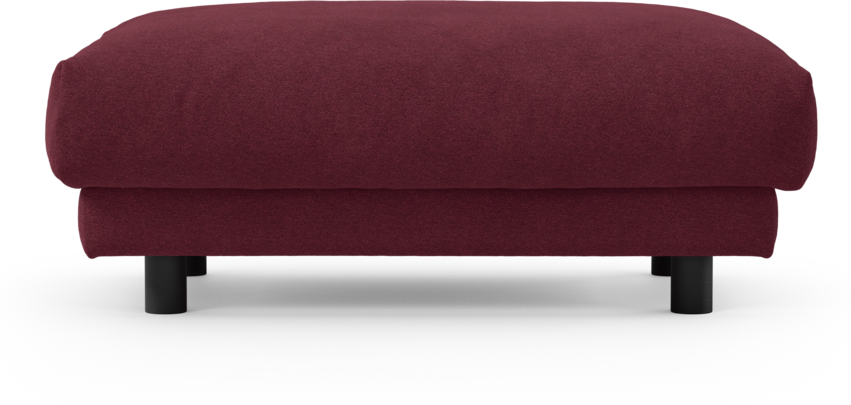 Cherrie - Fotpall 100, fast klädsel - Röd