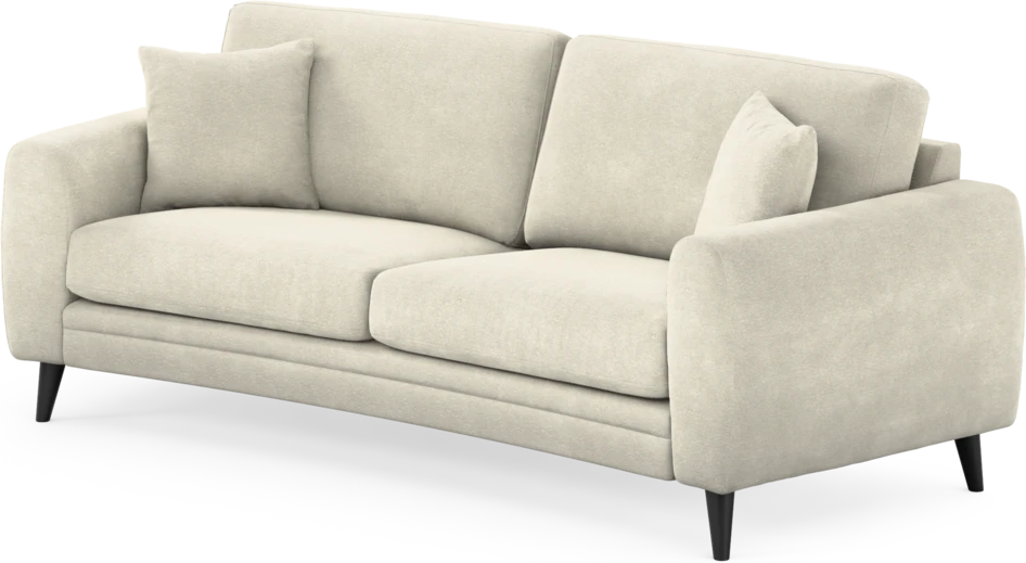 Eden - 2,5-sits soffa svängd - Vit
