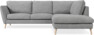 Madison Lux - 2-sits soffa med divan höger - Vit