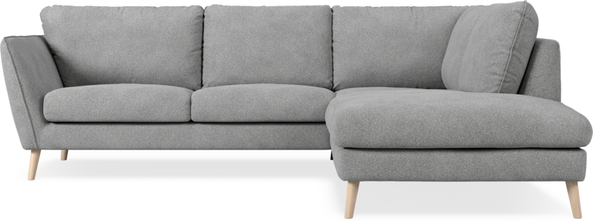 Madison Lux - 2-sits soffa med divan höger - Vit