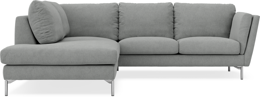 Madison - 2-sits soffa med divan vänster - Grå