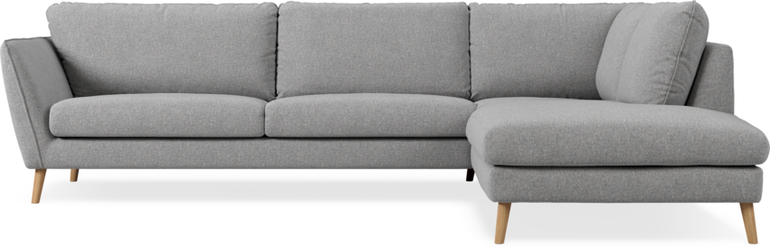 Madison Lux - 3-sits soffa med divan höger - Grå