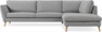 Madison Lux - 3-sits soffa med divan höger - Grå