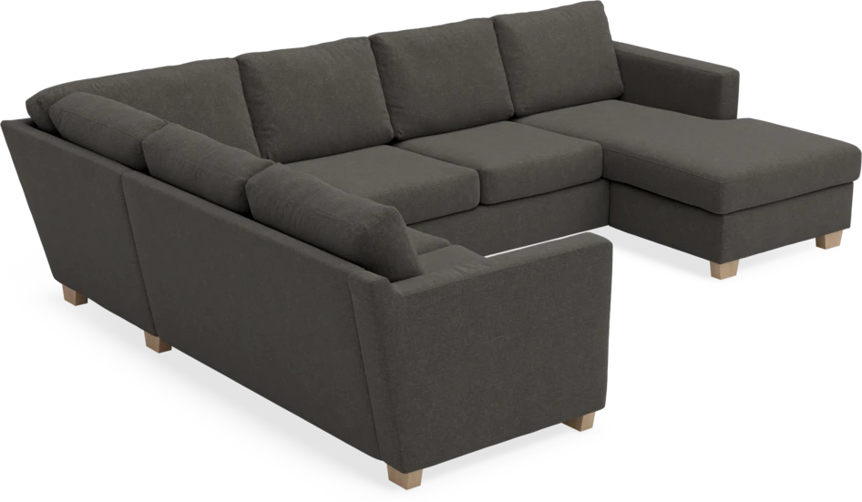 Friday - Hörnsoffa, 2+3-sits med schäslong höger - Grå