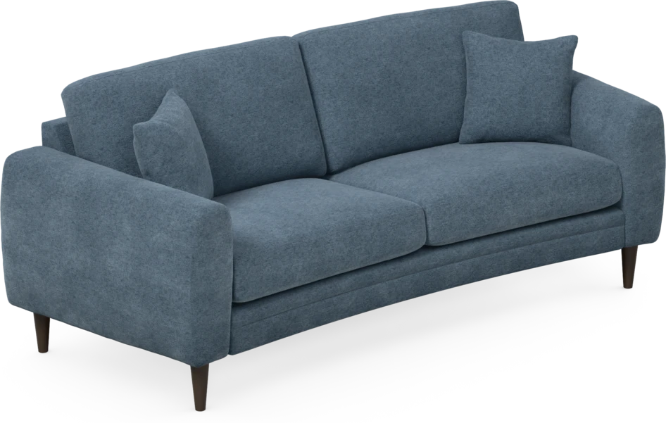 Eden - 2,5-sits soffa svängd - Blå