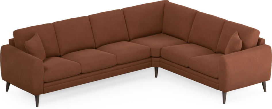 Eden - Hörnsoffa, 3+2-sits - Orange