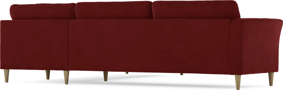 Bridge - Hörnsoffa, 3+2-sits - Röd