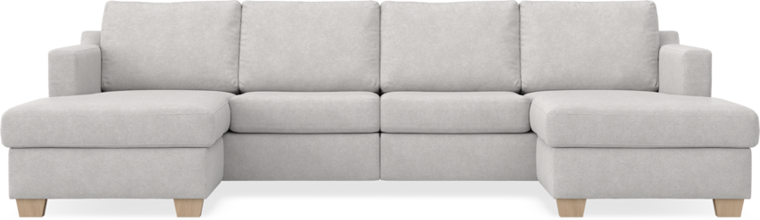 Friday - 2-sits soffa med två schäslonger - Grå