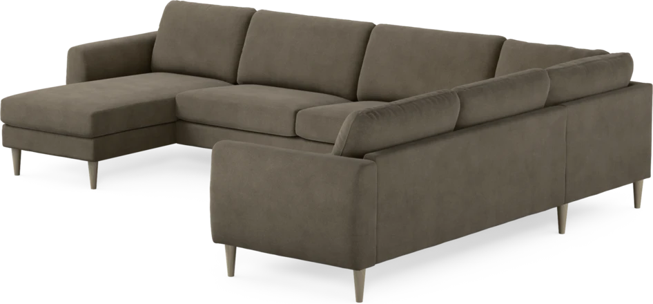 Bridge - Hörnsoffa, 3+2-sits med schäslong vänster - Beige