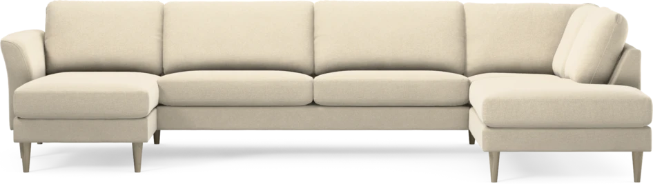 Bridge - 3-sits soffa med schäslong vänster och divan höger - Beige