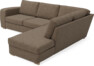 Friday - 2,5-sits soffa med divan höger - Brun